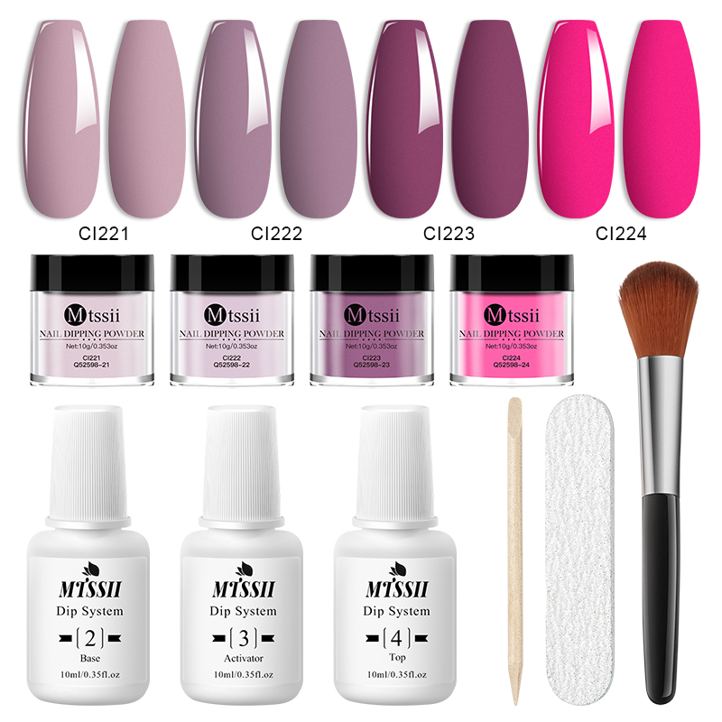 Nail Art Chrome - 10PCS/Set Dip Nails Powder Kit 10ml