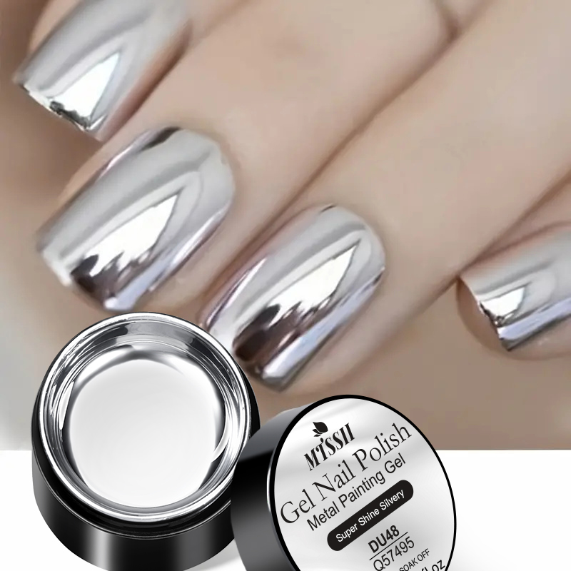 Nail Art Chrome - Mttssii 8ml Super Silver Metallic Painting