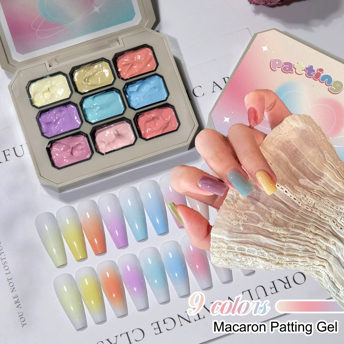 Nail Art Ideas - 1pc Solid Makaron Nail Polish Gel