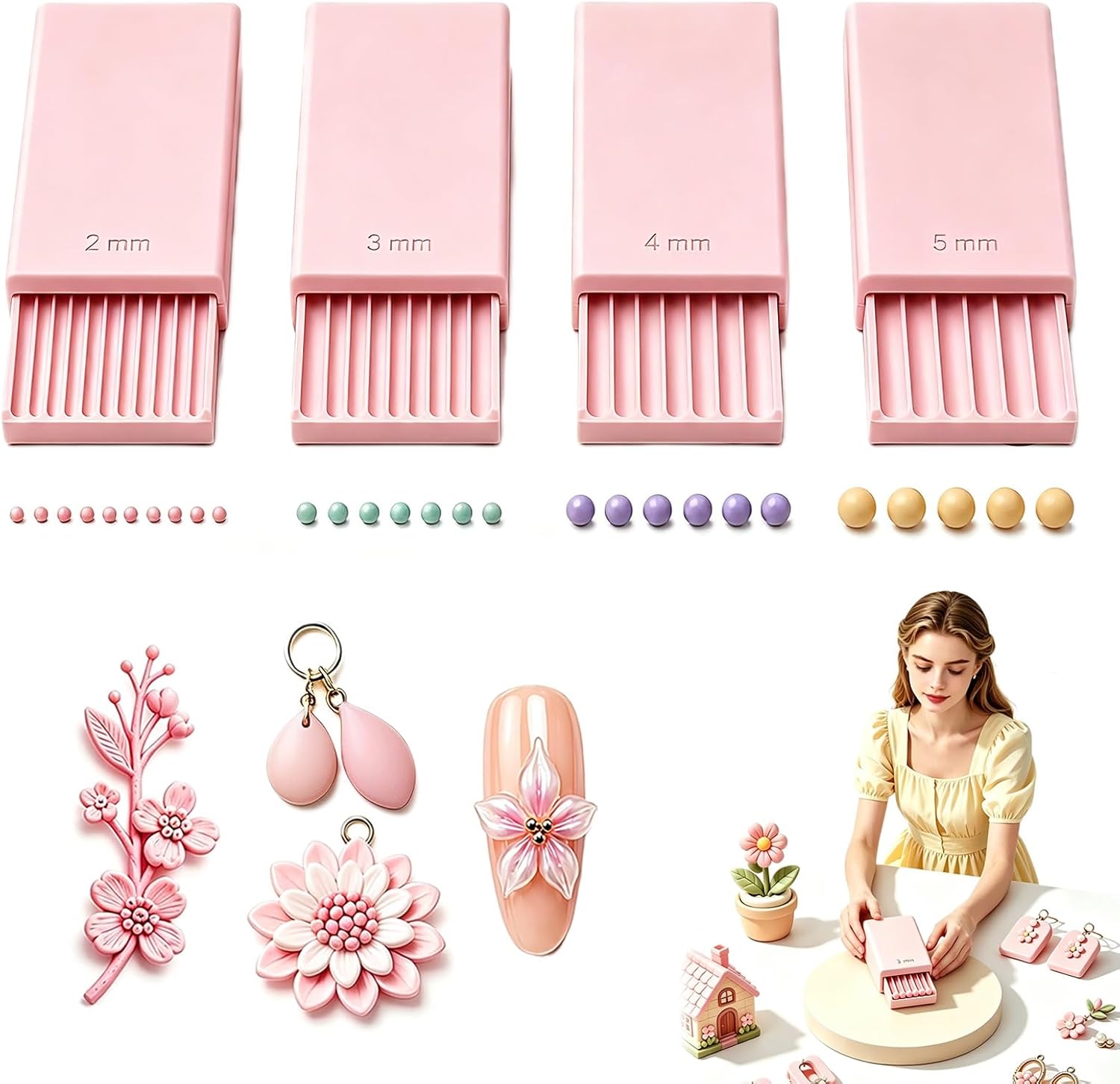 Nail Art Ideas - 3D Print Clay Gel Ball Maker