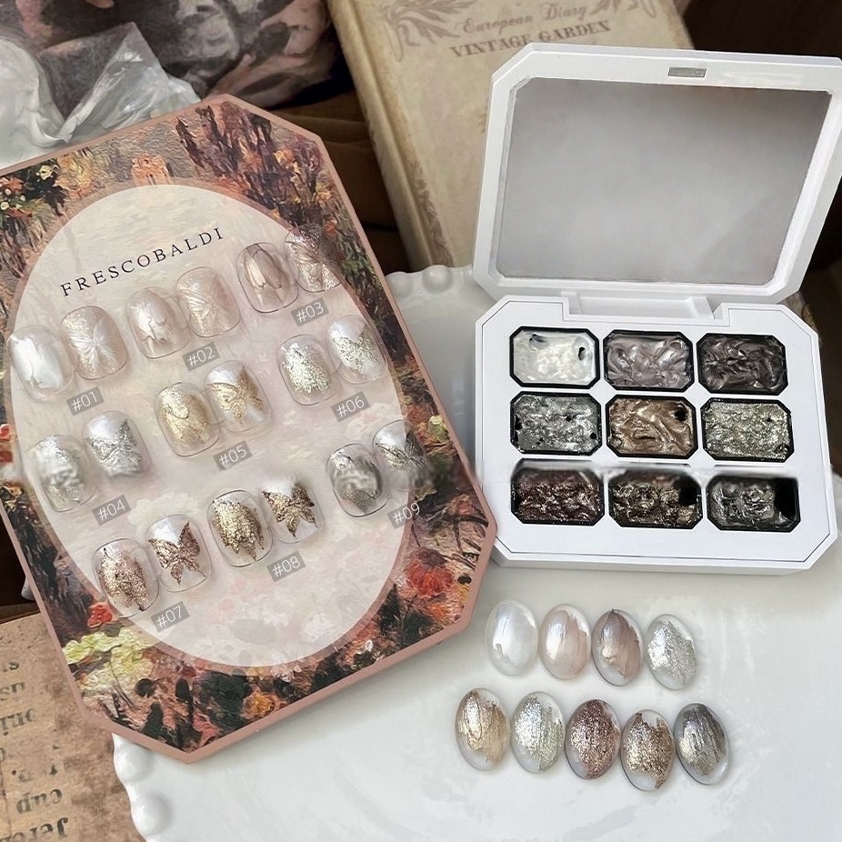 9 Grid Solid Nail Polish, Meta - đánh giá và giá Nail Art Ideas