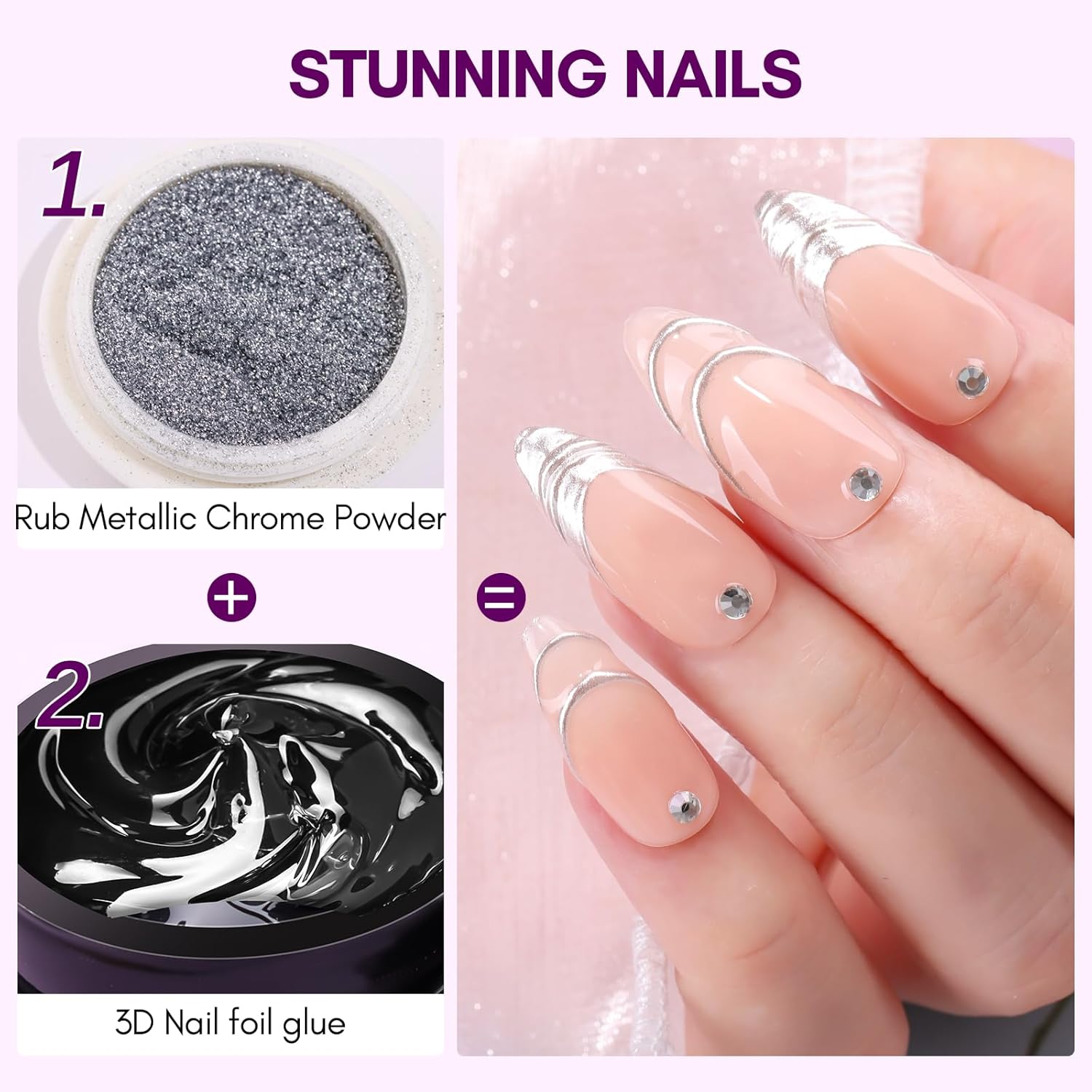 Makartt 3D Nail Gel 8ml Nail F - đánh giá và giá Nail Art Chrome