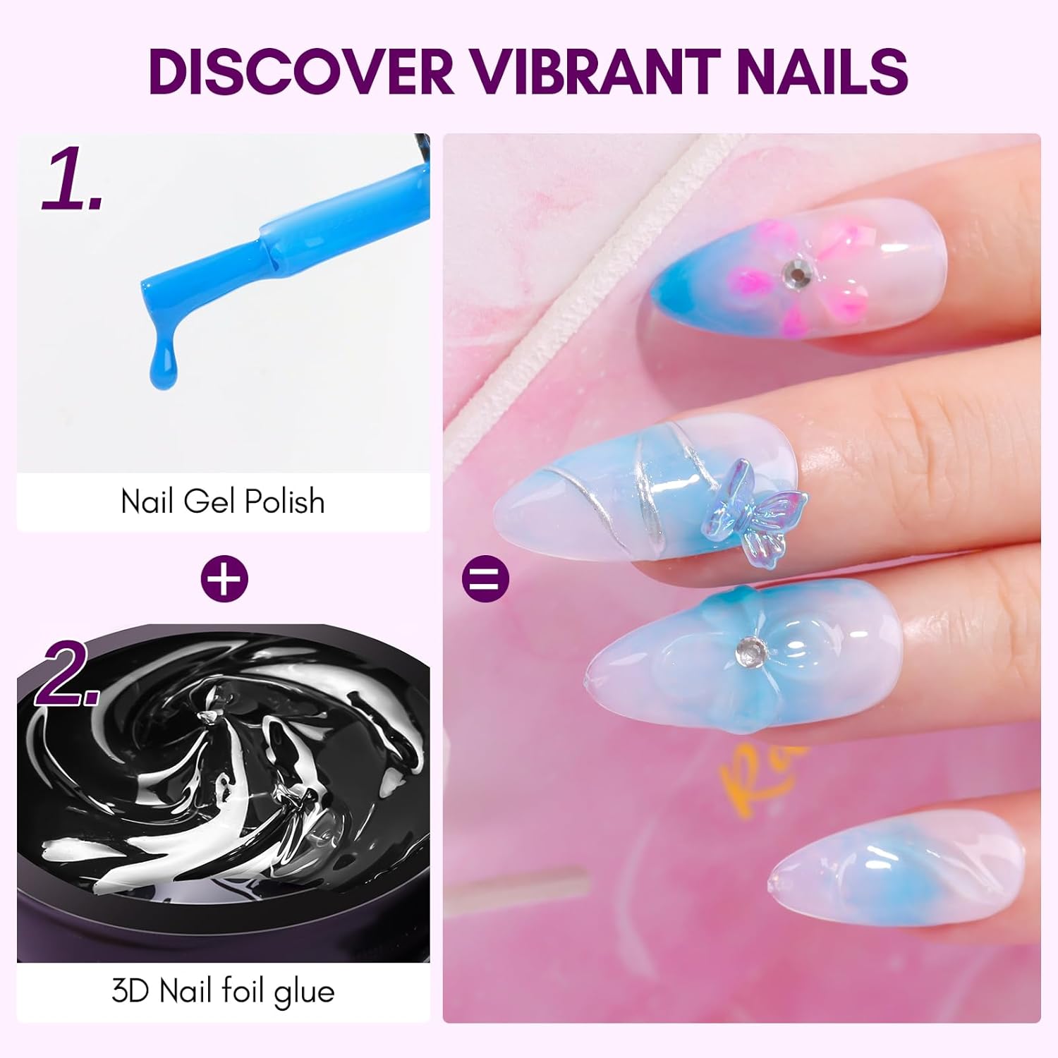 Makartt 3D Nail Gel 8ml Nail F - đánh giá và giá Nail Art Chrome