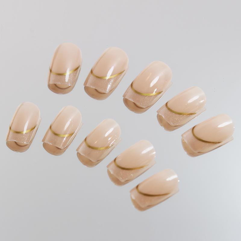 Medium long fake nails for wom - đánh giá và giá Nail Art Aesthetic