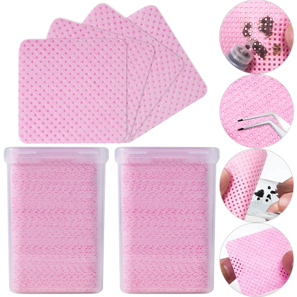 200Pcs Pink Lint-Free Nail Pol - đánh giá và giá Nail Art Ideas