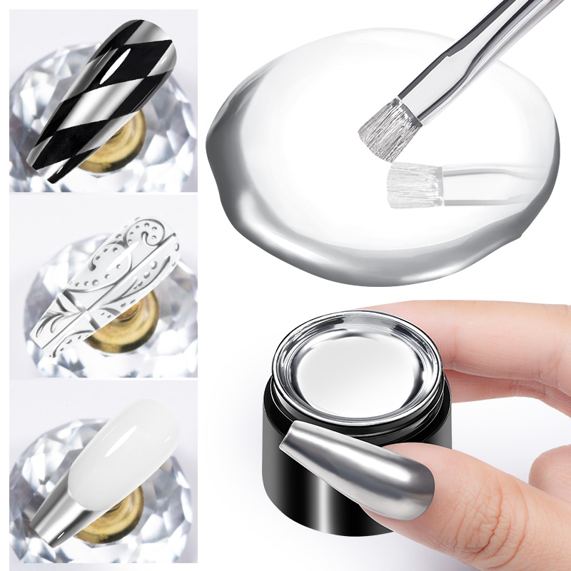Mttssii 8ml Super Silver Metal - đánh giá và giá Nail Art Chrome