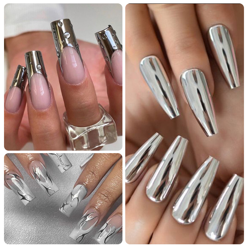Mttssii 8ml Super Silver Metal - đánh giá và giá Nail Art Chrome