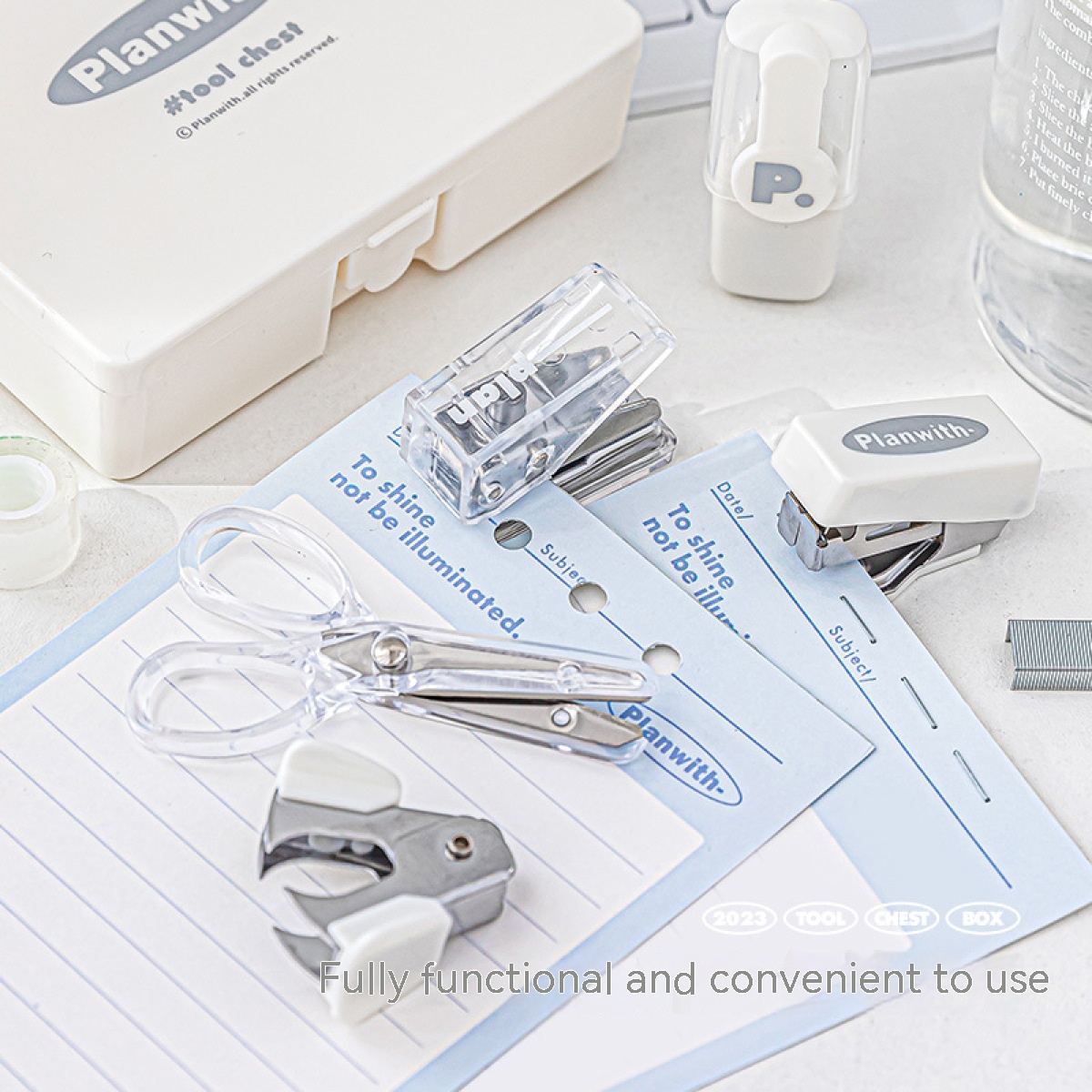 Kawaii Stationery Set, Stapler - đánh giá và giá Striping Tape Nail
