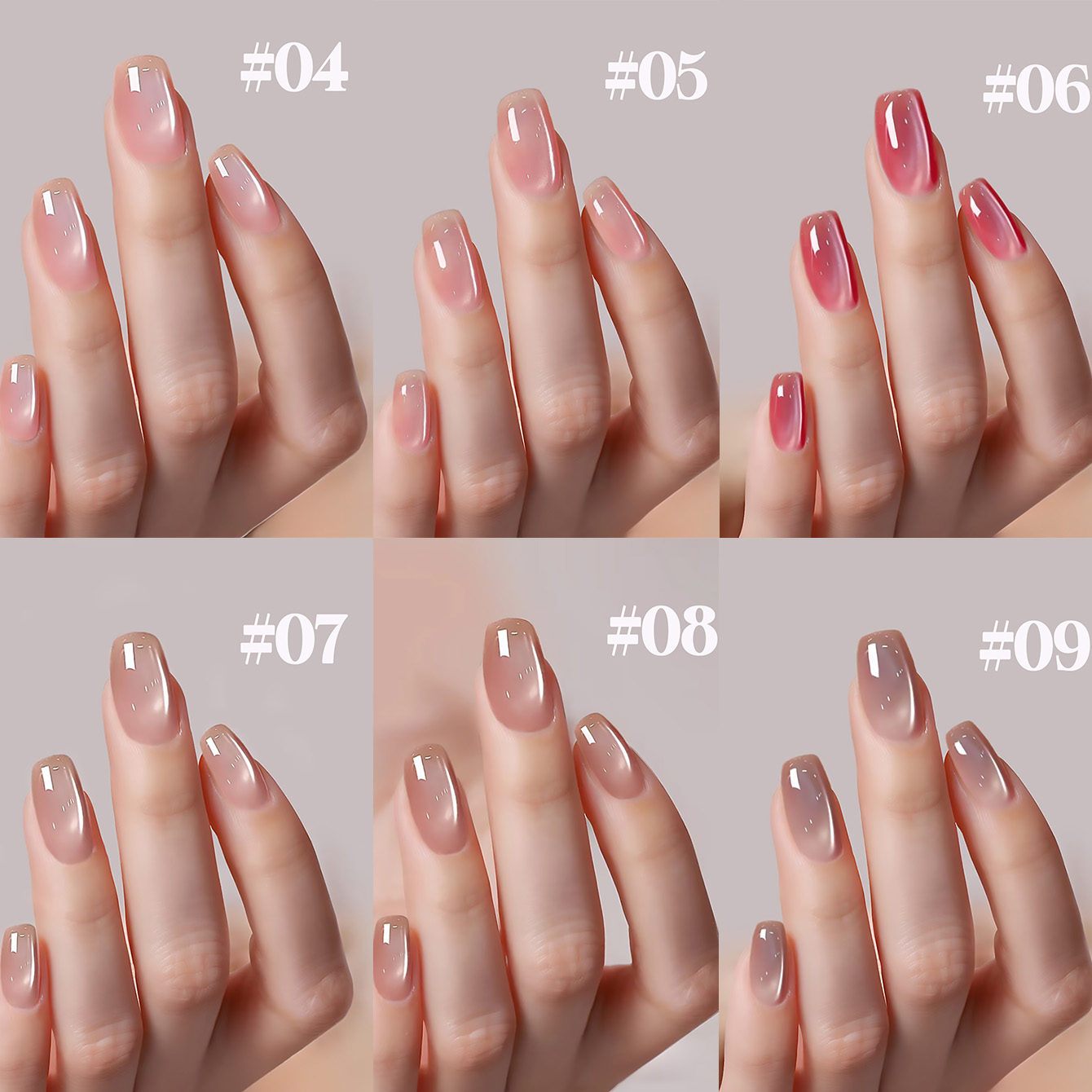 SHAKA 1-12pcs Summer Popular I - đánh giá và giá Nail Art Pink Cat Eye