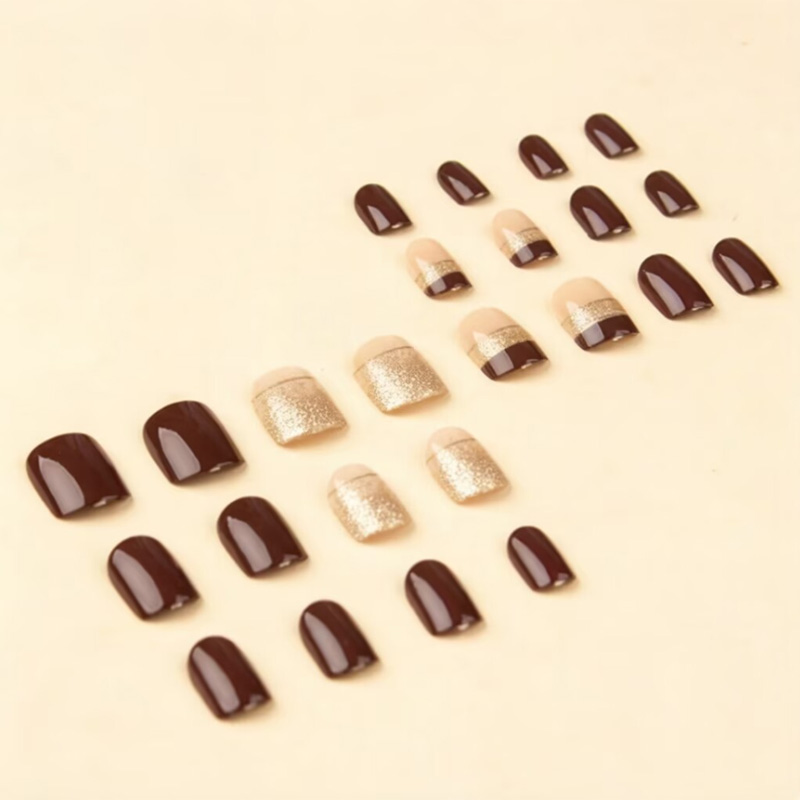 Short Square fake nails for wo - đánh giá và giá Nail Art Aesthetic