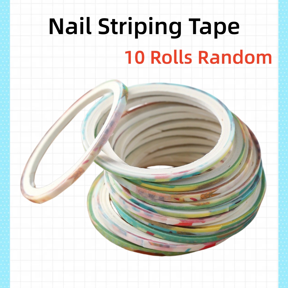 10 Rolls Nail Striping Tape Se - đánh giá và giá Striping Tape Nail