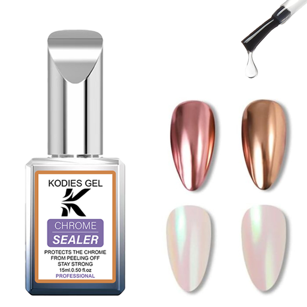KODIES GEL Chrome Top Coat No  - đánh giá và giá Nail Art Chrome
