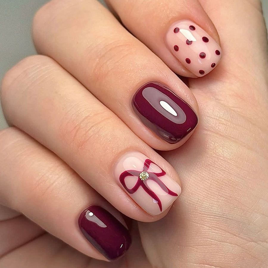 Short Square Press On Nails Gl - đánh giá và giá Nail Art Aesthetic