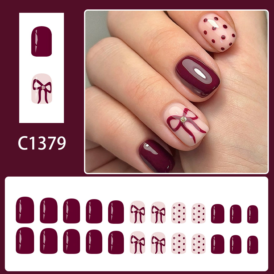 Short Square Press On Nails Gl - đánh giá và giá Nail Art Aesthetic