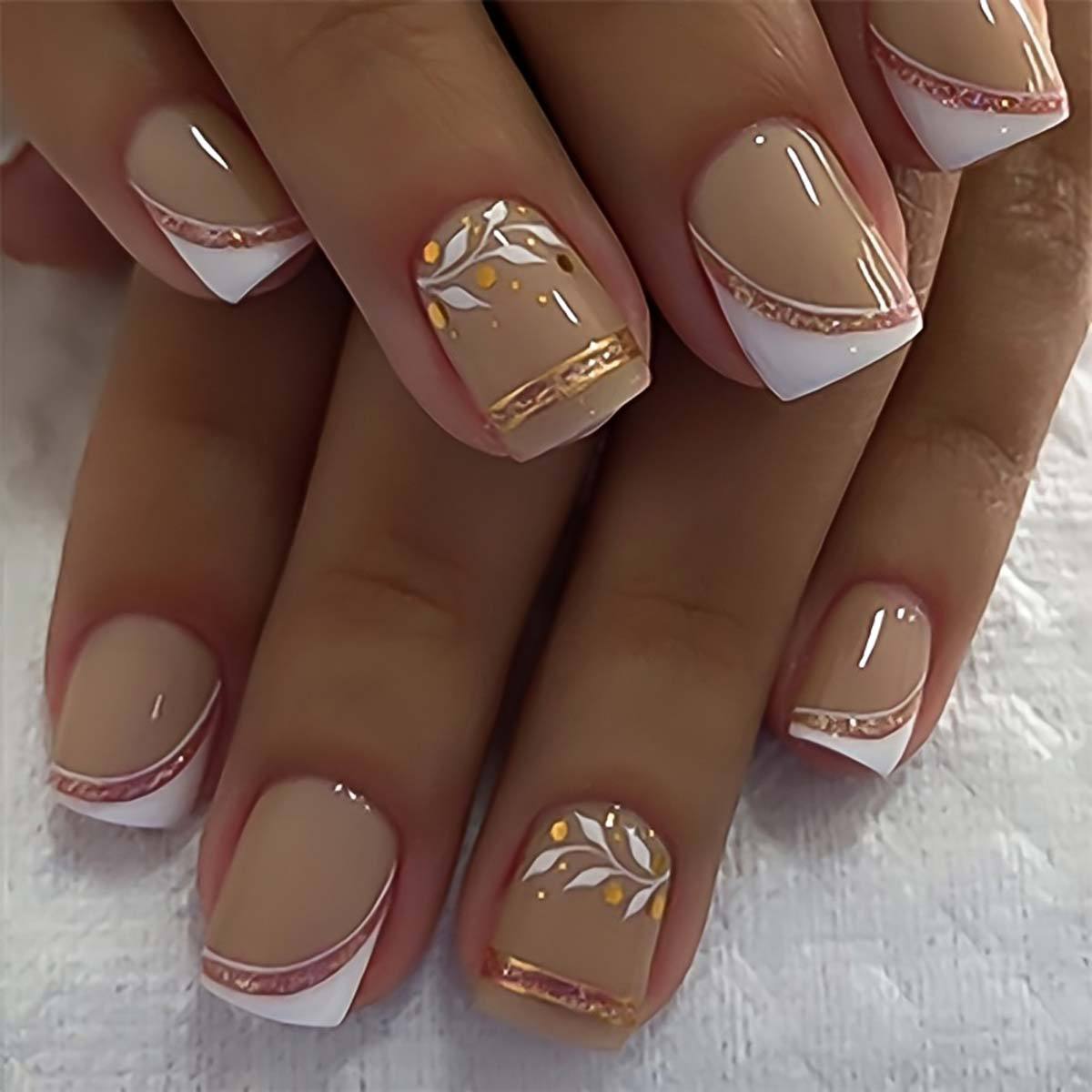 Short Medium fake nails for wo - đánh giá và giá Nail Art Aesthetic