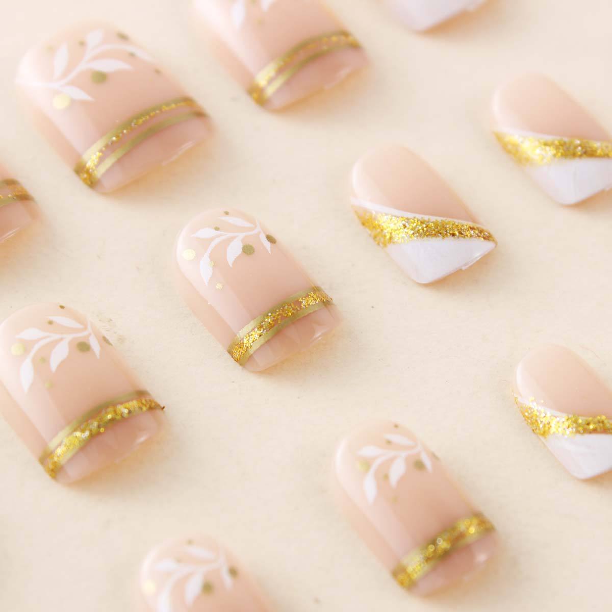 Short Medium fake nails for wo - đánh giá và giá Nail Art Aesthetic