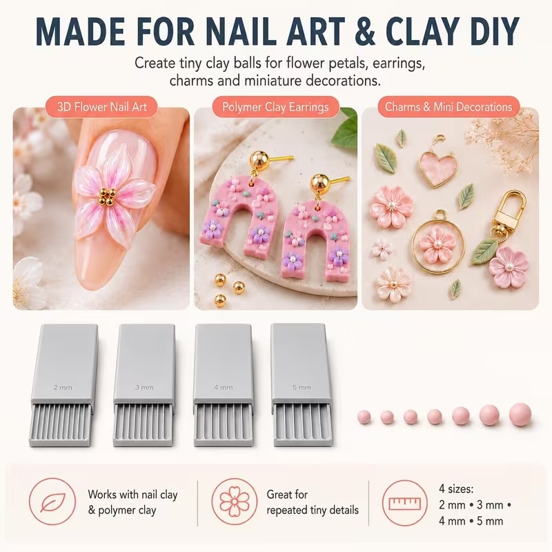 3D Print Clay Gel Ball Maker T - đánh giá và giá Nail Art Ideas