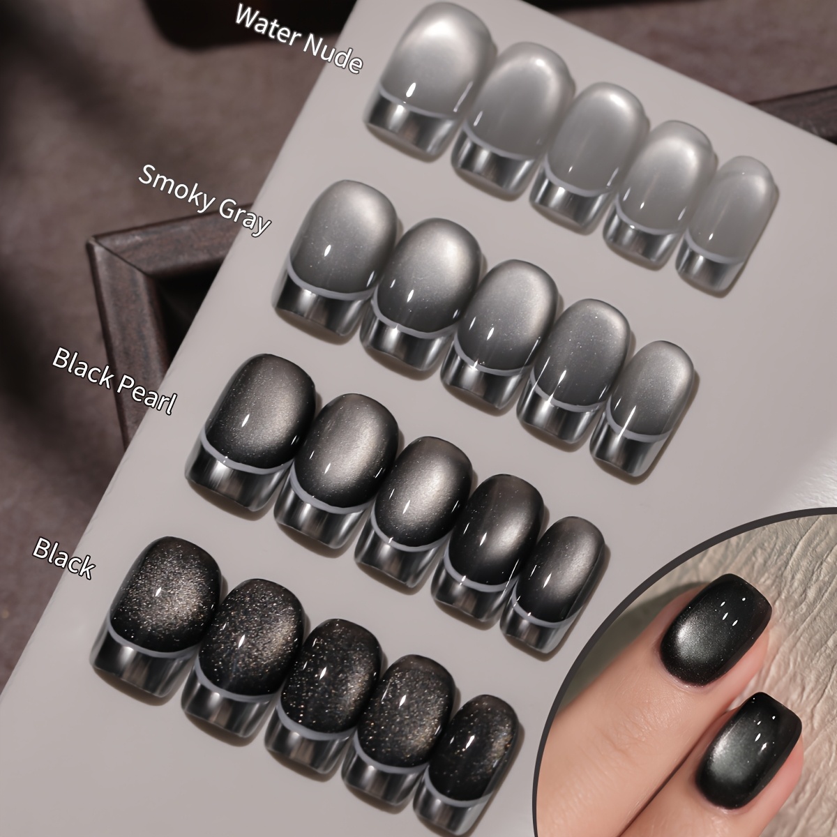 1/4pcs 10ml Popular Cat Eye Ma - đánh giá và giá Nail Art Chrome