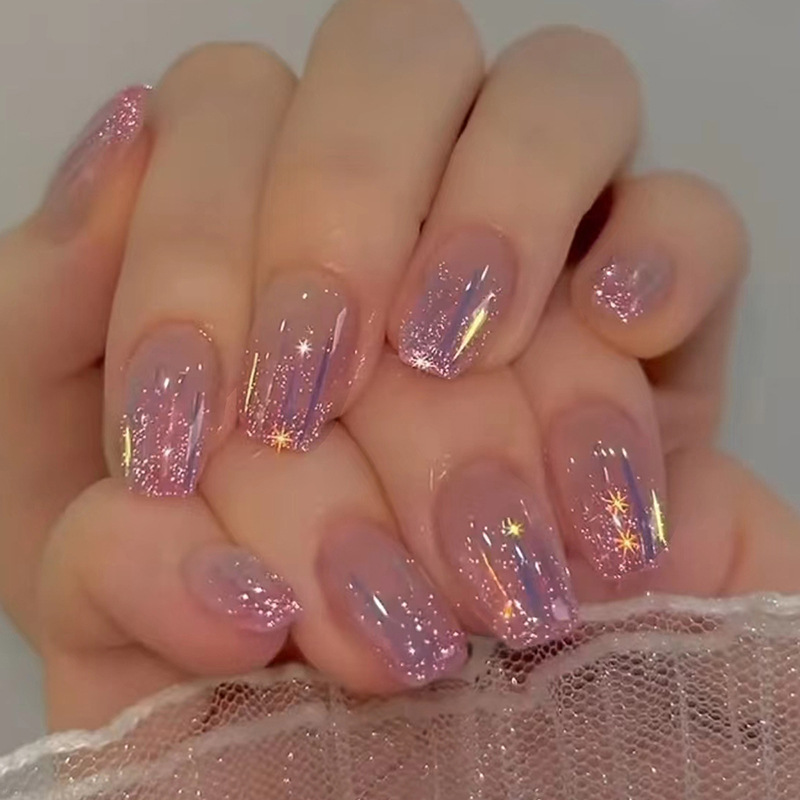 Short fake nails for women gir - đánh giá và giá Nail Art Aesthetic