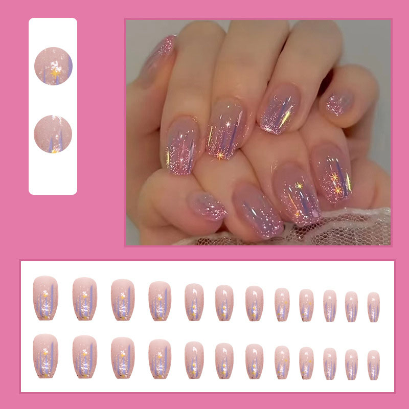 Short fake nails for women gir - đánh giá và giá Nail Art Aesthetic