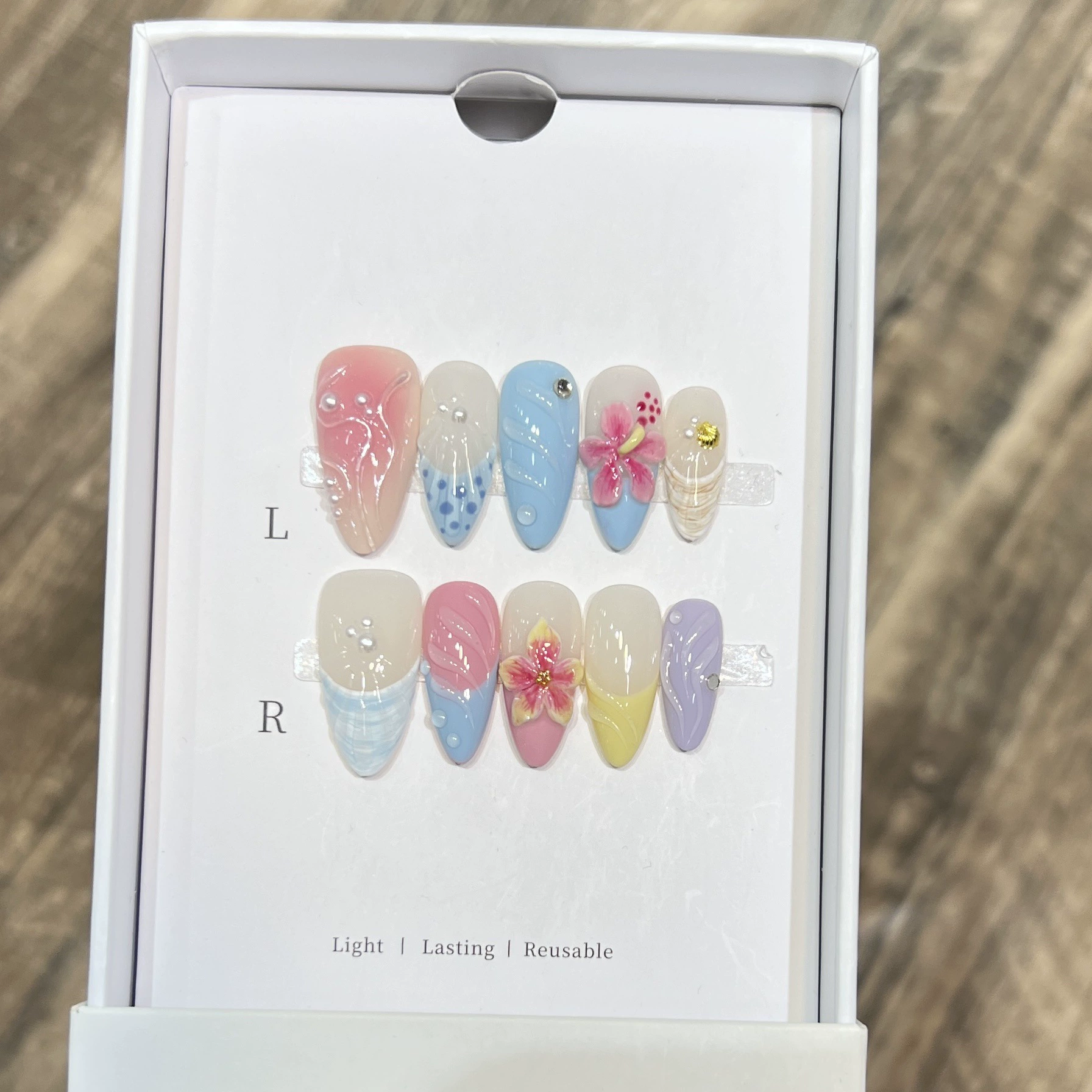 10Pcs Milky Nude Gentle Handma - đánh giá và giá Nail Art Aesthetic